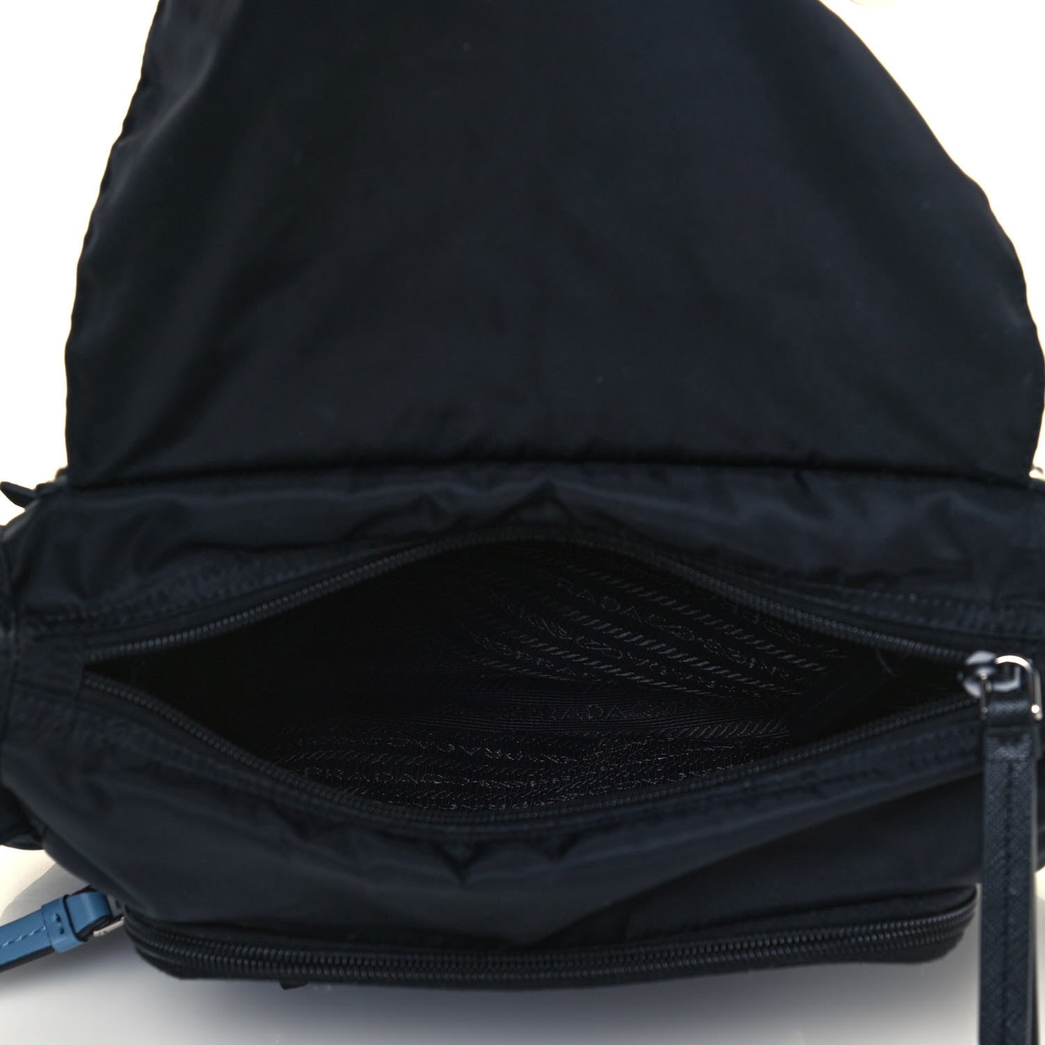 Prada Nylon New Vela Studded Messenger Black Astrale 5 of 13