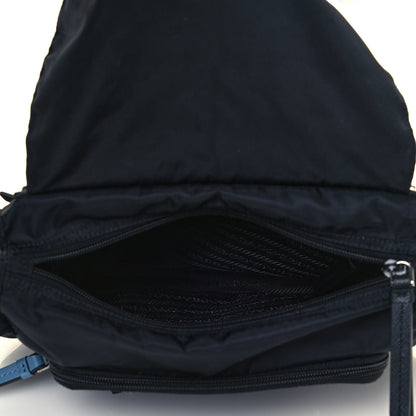 Prada Nylon New Vela Studded Messenger Black Astrale 5 of 13