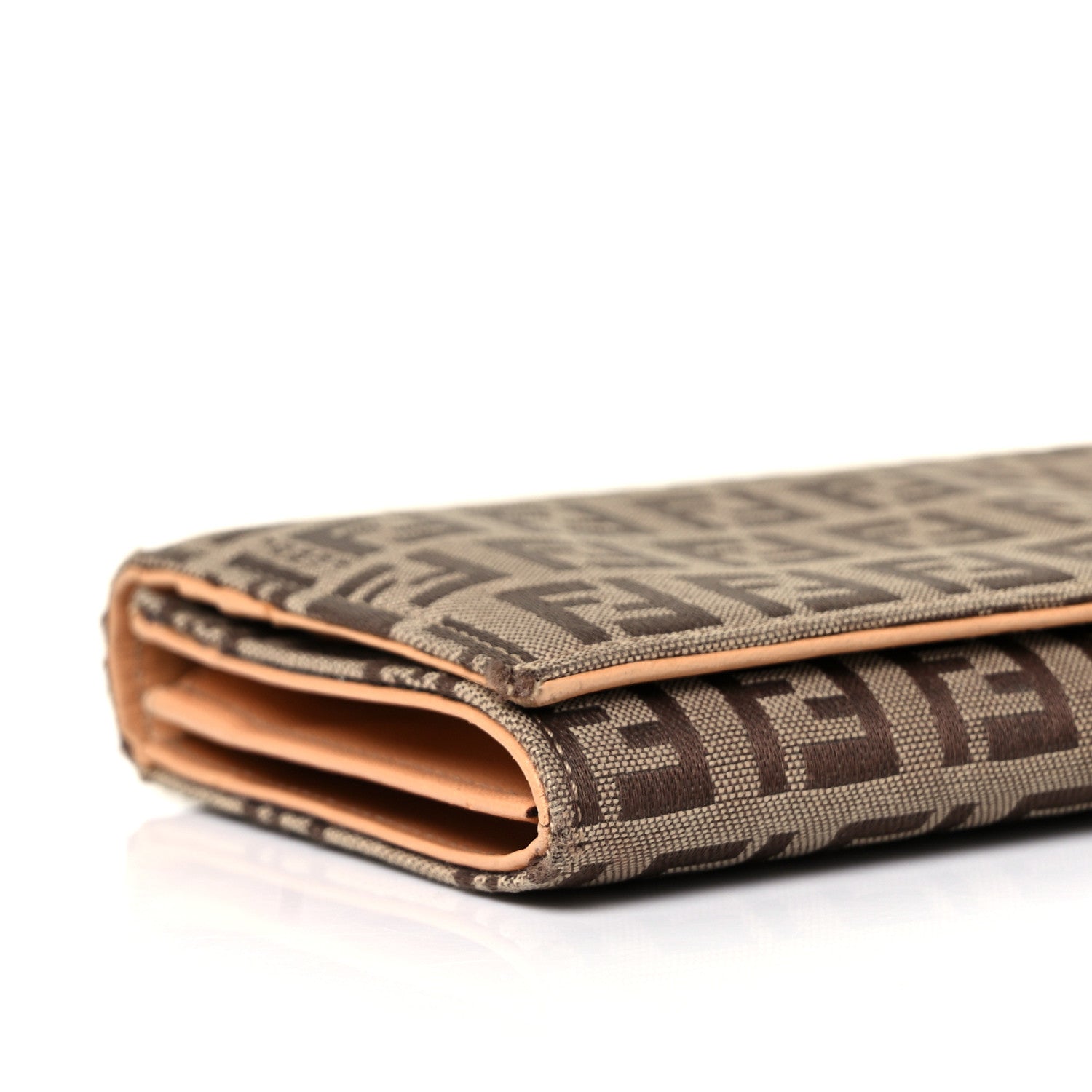 Fendi Zucchino Continental Wallet Brown 8 of 12