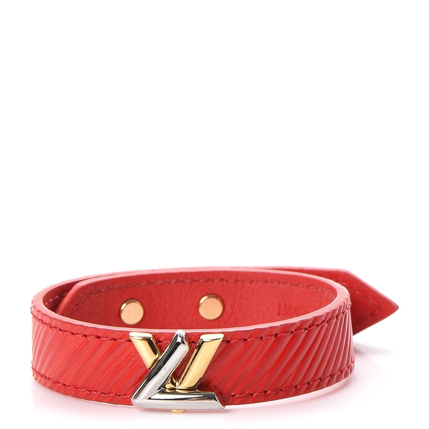 Louis Vuitton Epi Twist It Bracelet 17 Coquelicot 1 of 7
