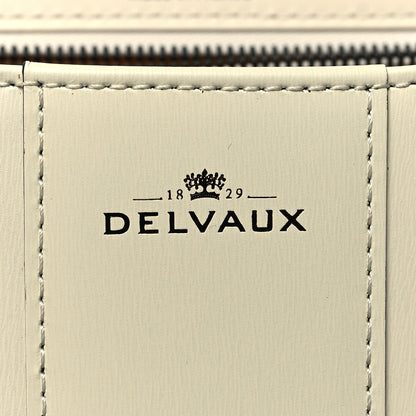 Delvaux Box Calfskin Light And Shadow MM Brillant Satchel Black Ivory 6 of 14