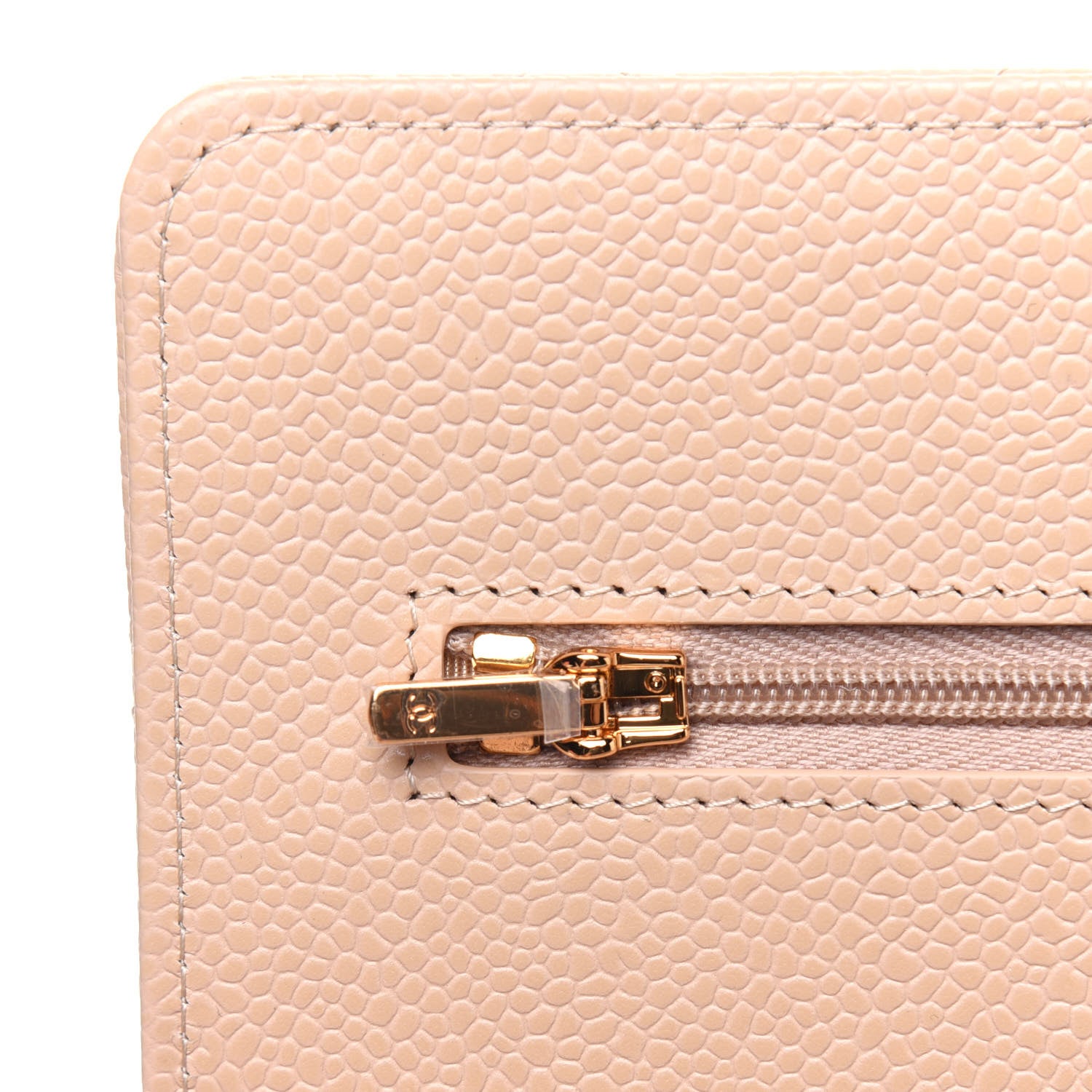 Chanel Caviar Quilted Wallet On Chain WOC Beige 10 of 15