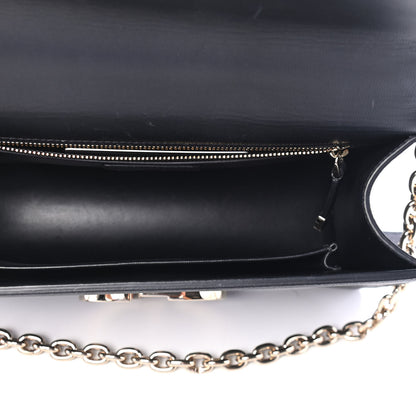 Christian Dior Grained Calfskin Embossed 30 Montaigne Chain Flap Bag Black 5 of 10