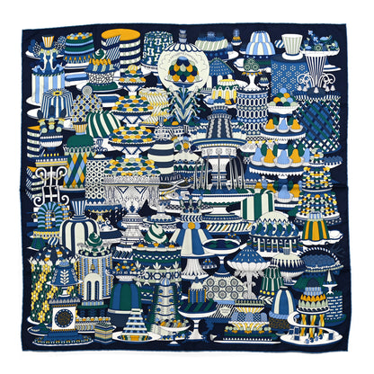 Hermes Silk La Patisserie Francaise Scarf 90 1 of 5
