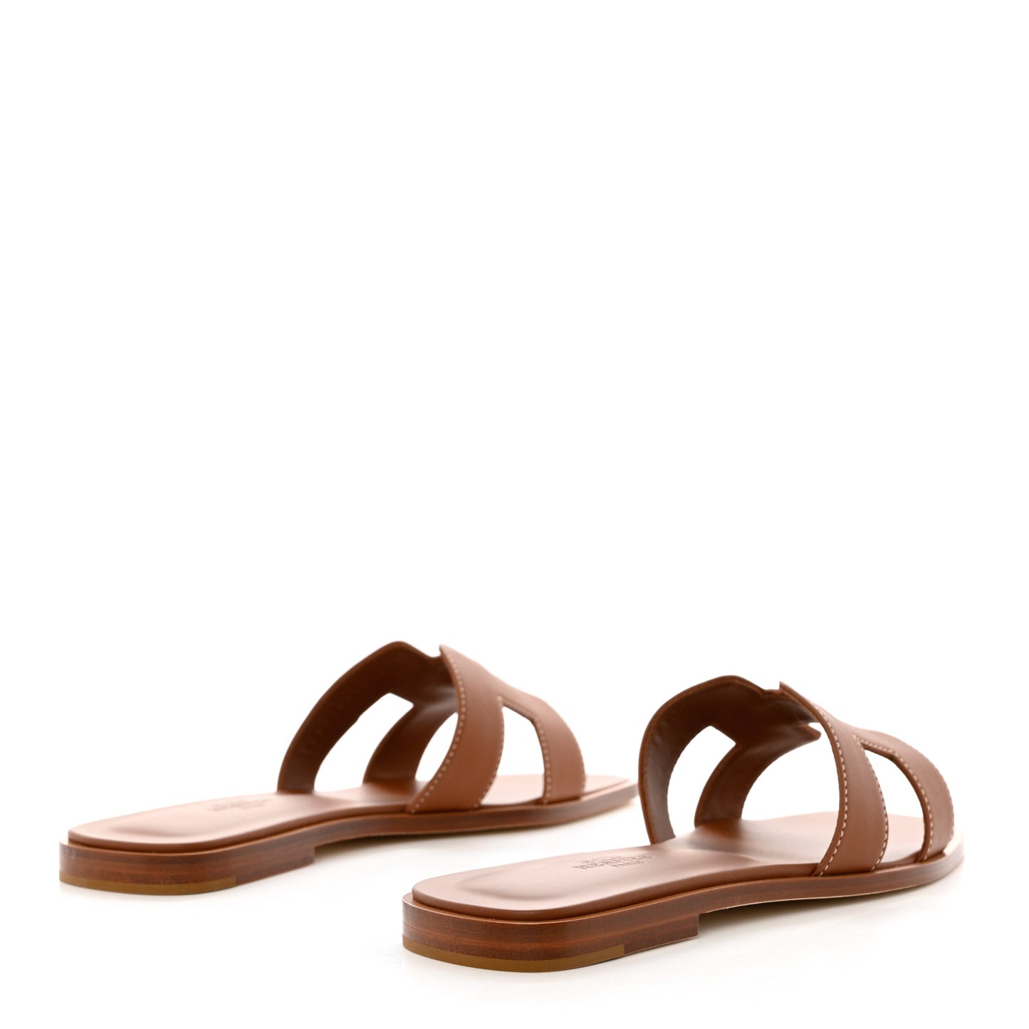 Box Calfskin Oran Sandals 37.5 Gold