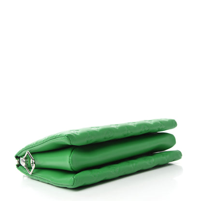 Louis Vuitton Lambskin Embossed Monogram Coussin PM LV Motion Green 4 of 10