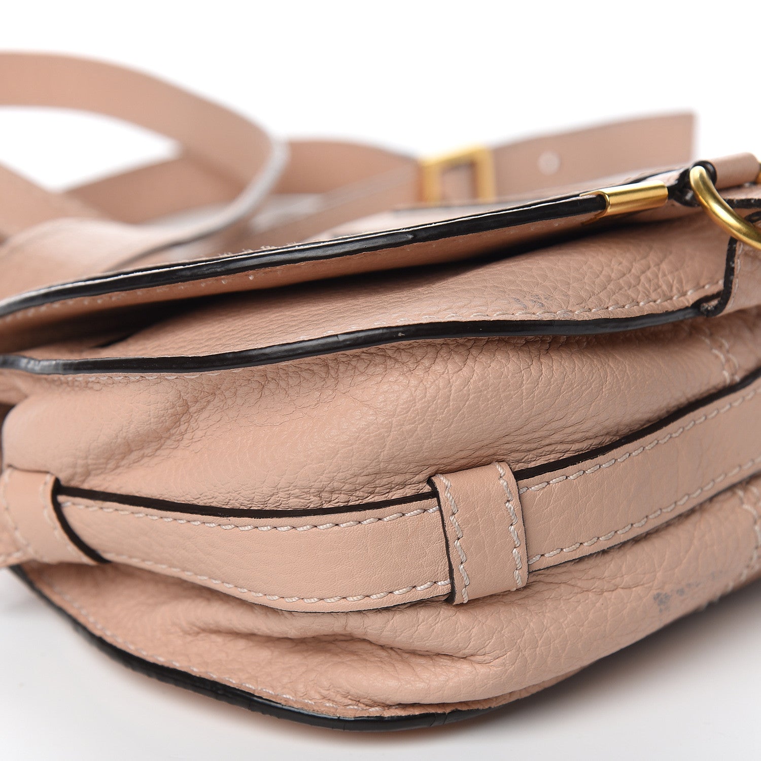 Chloe Calfskin Mini Marcie Round Crossbody Bag Blush Nude 7 of 14