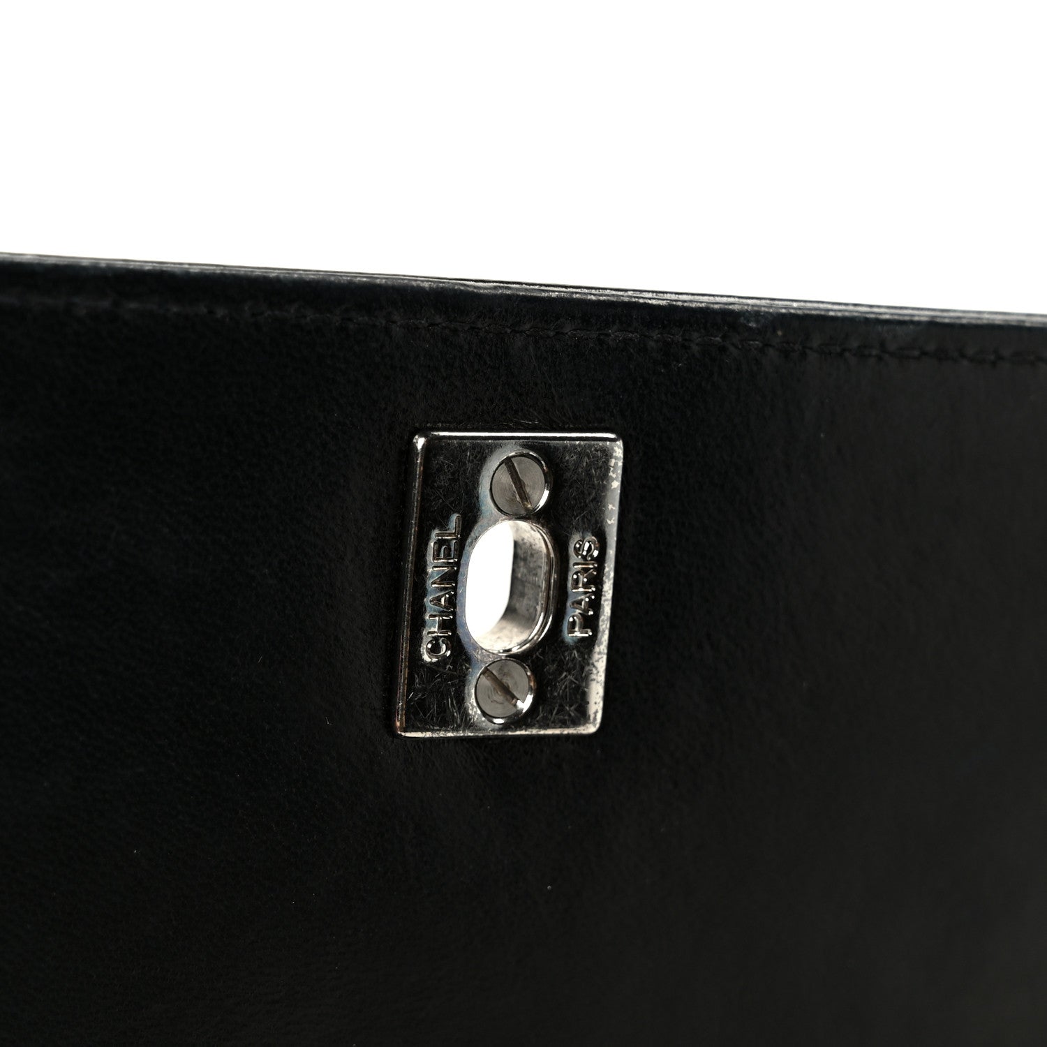 Chanel Glazed Calfskin Single Flap Black 5 of 11