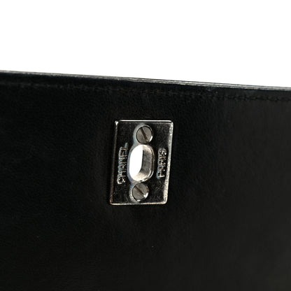 Chanel Glazed Calfskin Single Flap Black 5 of 11