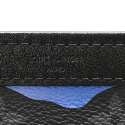 Louis Vuitton Monogram Eclipse Sunrise Room With A View Gaston Wearable Wallet Blue Purple 6 of 8