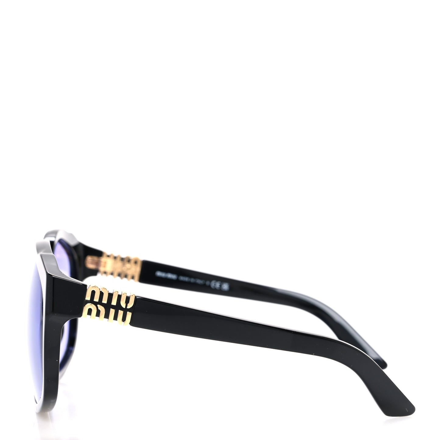 Acetate Square Sunglasses SMU A07 Black Violet