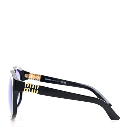 Miu Miu Acetate Square Sunglasses SMU A07 Black Violet 3 of 7