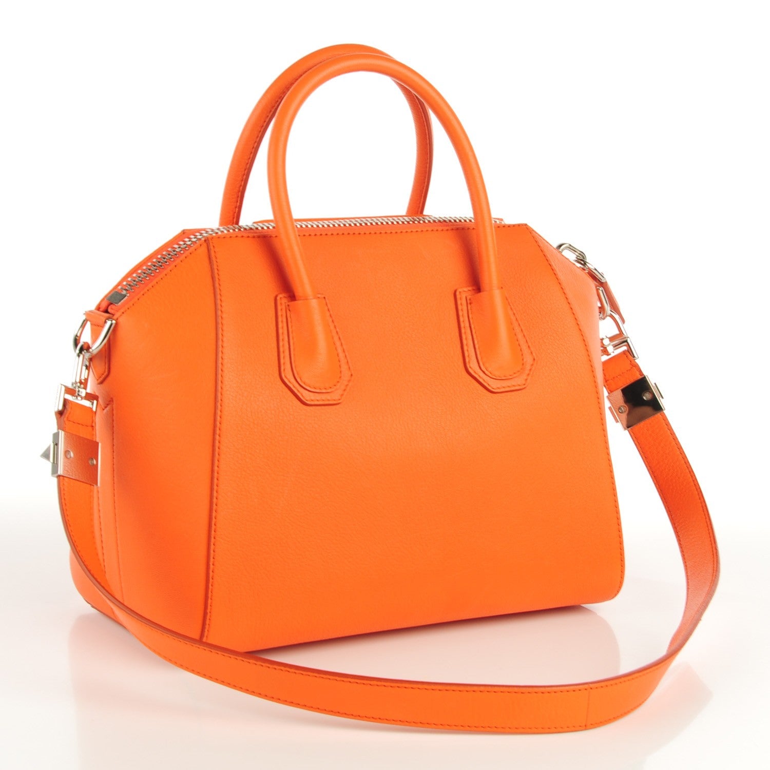 Givenchy Sugar Goatskin Small Antigona Orange 3 of 8