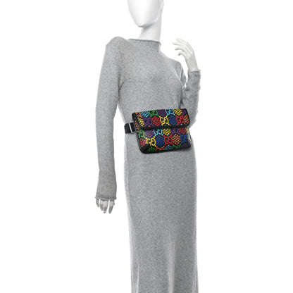 Gucci GG Supreme Monogram Psychedelic Slim Belt Bag Black 2 of 10