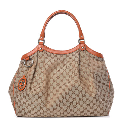 Gucci Monogram Large Sukey Tote Orange 1 of 19