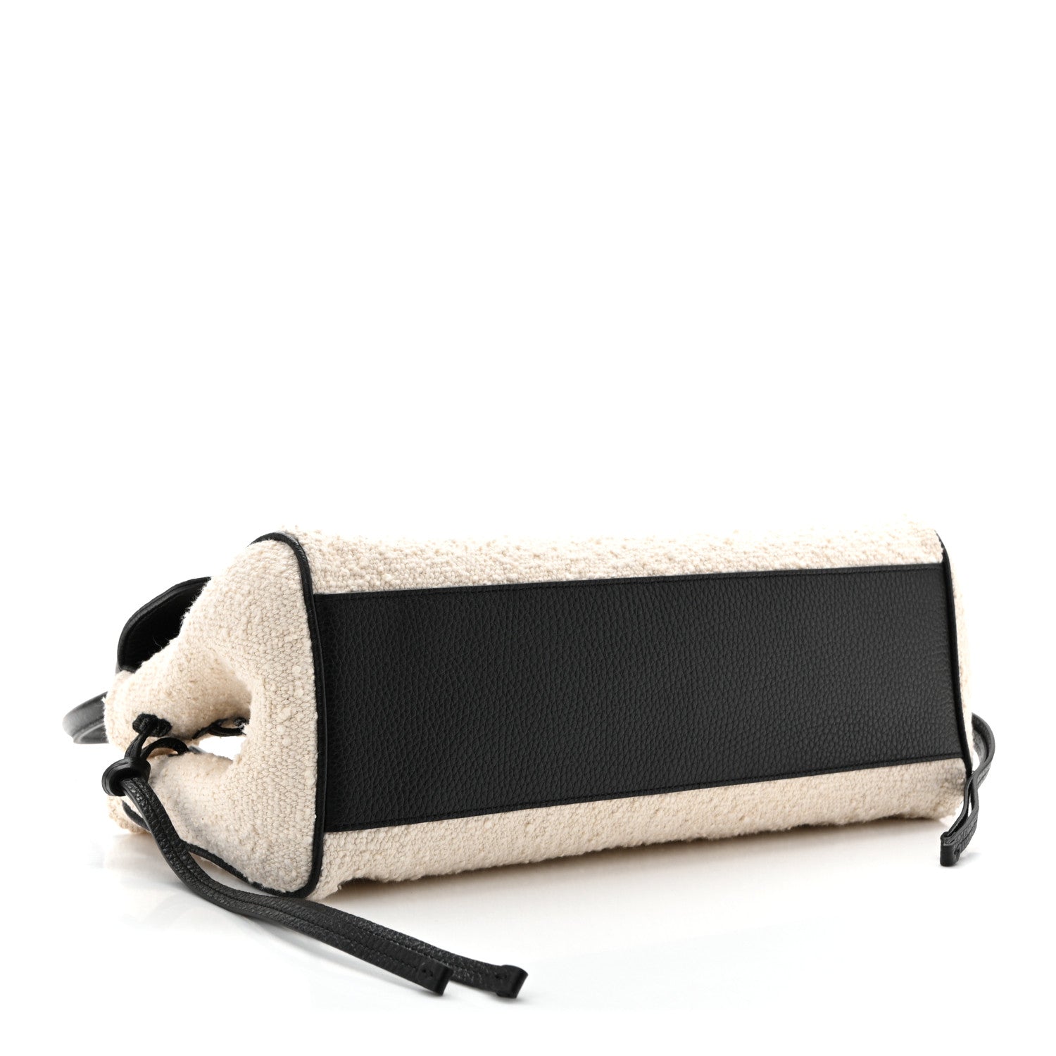 Chanel Grained Calfskin Boucle Urban Essentials Small Shopping Bag Ecru Black 4 of 10
