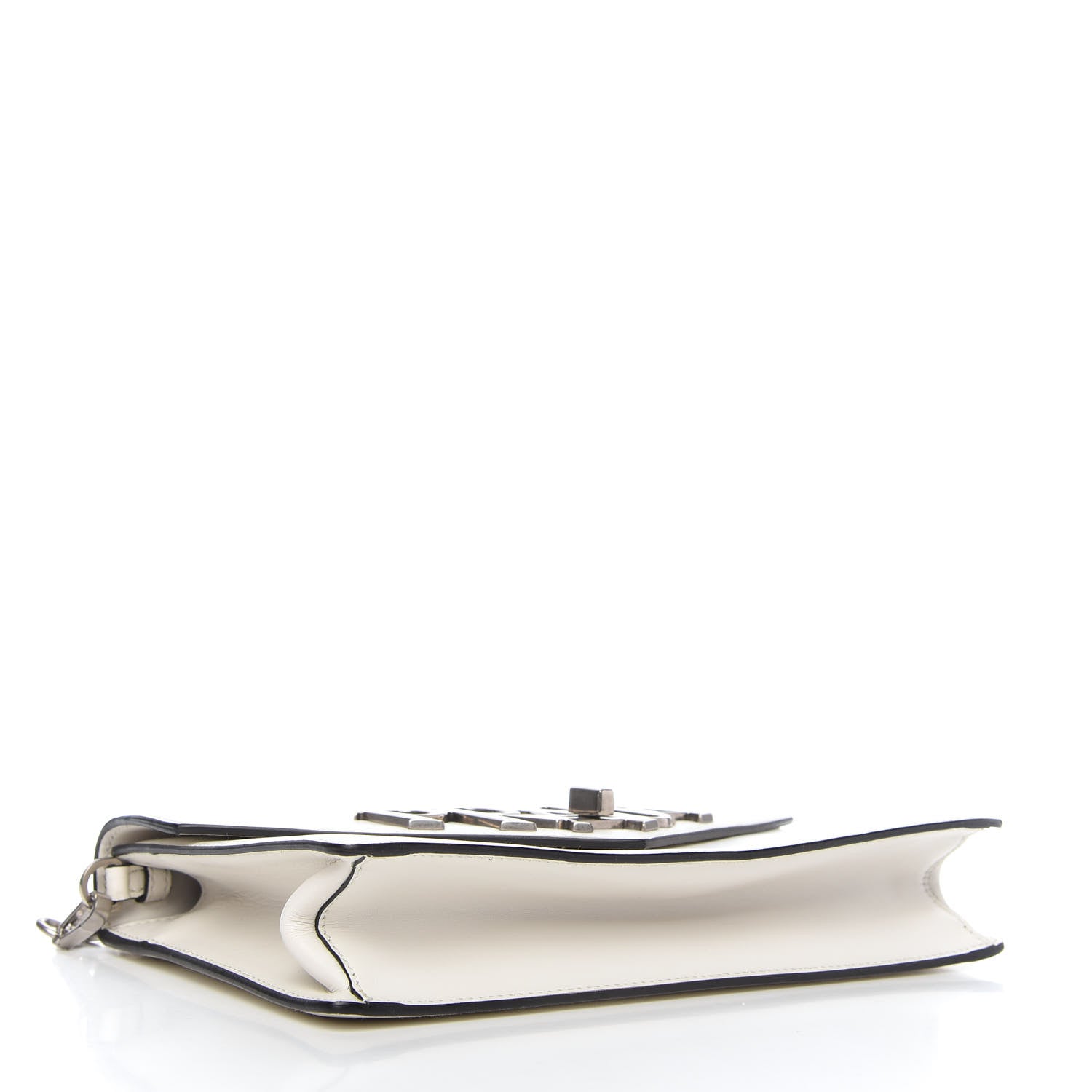 Prada Spazzolato Logo Envelope Shoulder Bag White 4 of 9
