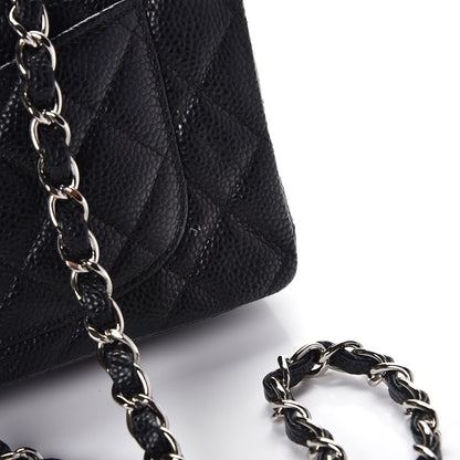 Chanel Caviar Quilted Mini Rectangular Flap Black 8 of 9