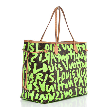 Louis Vuitton Monogram Graffiti Neverfull GM Green 3 of 8