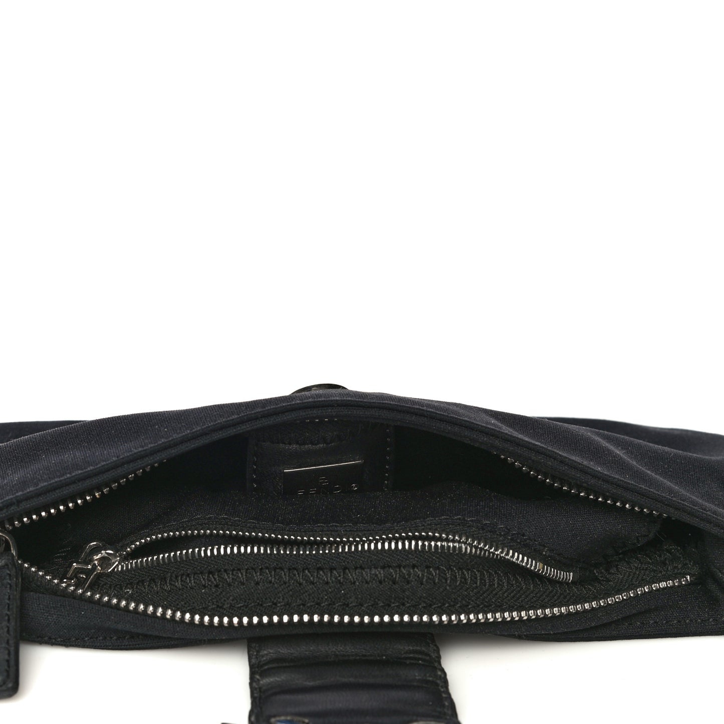 Nylon Baguette Bag Black