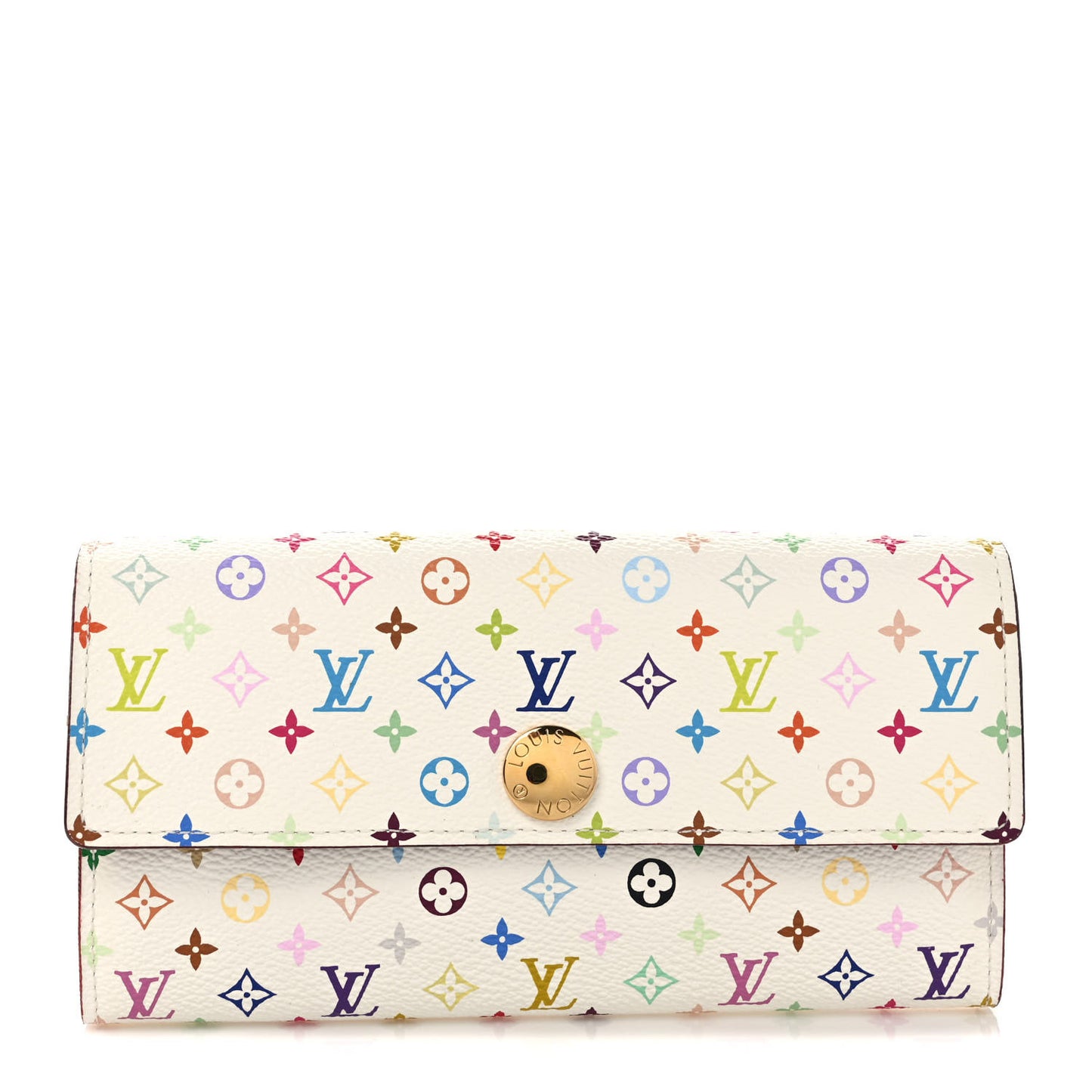 Monogram Multicolor Sarah Wallet White Figue