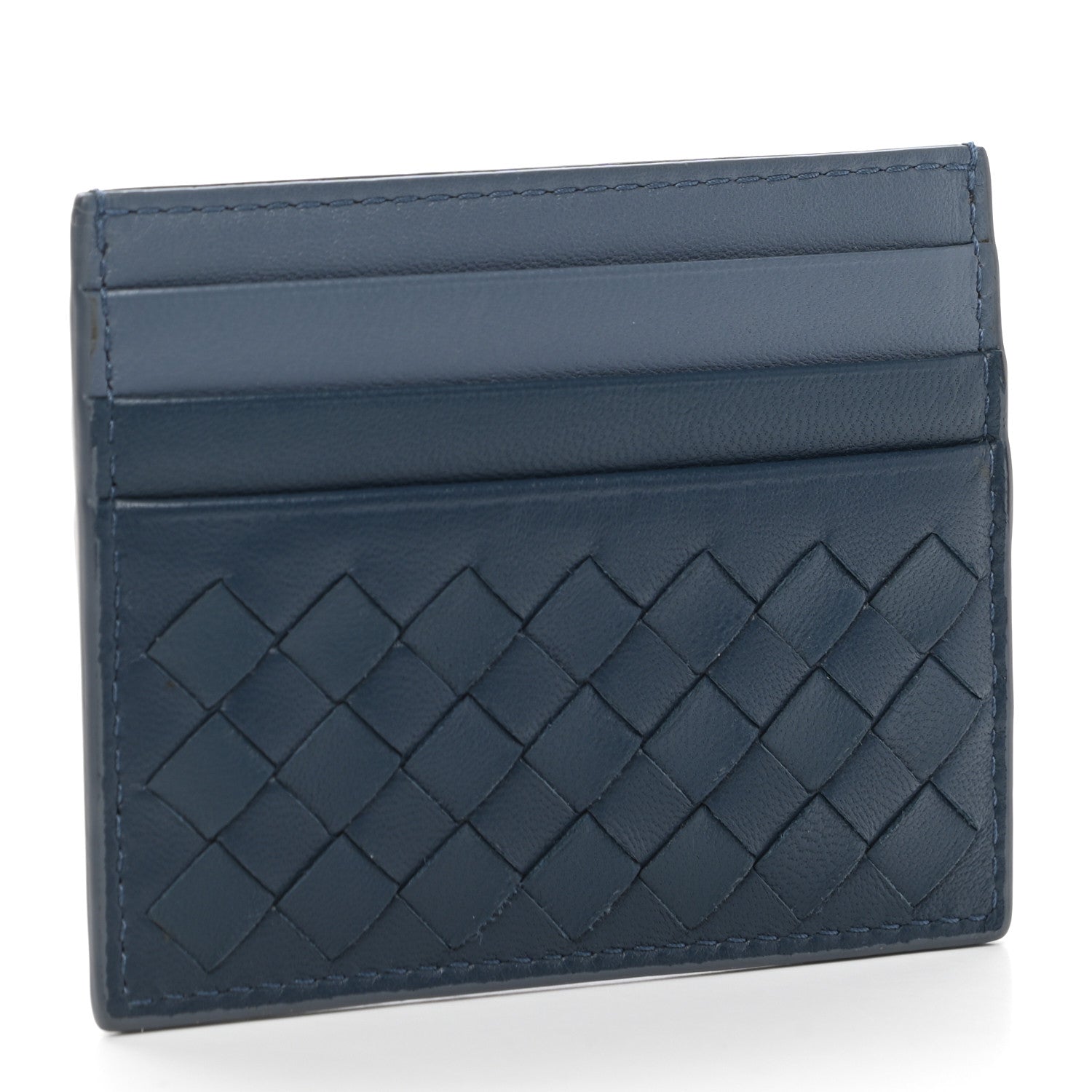 Bottega Veneta Nappa Intrecciato Card Holder Grey 3 of 7