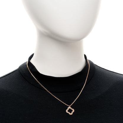 Van Cleef & Arpels 18K Rose Gold Byzantine Alhambra Pendant Necklace 2 of 5