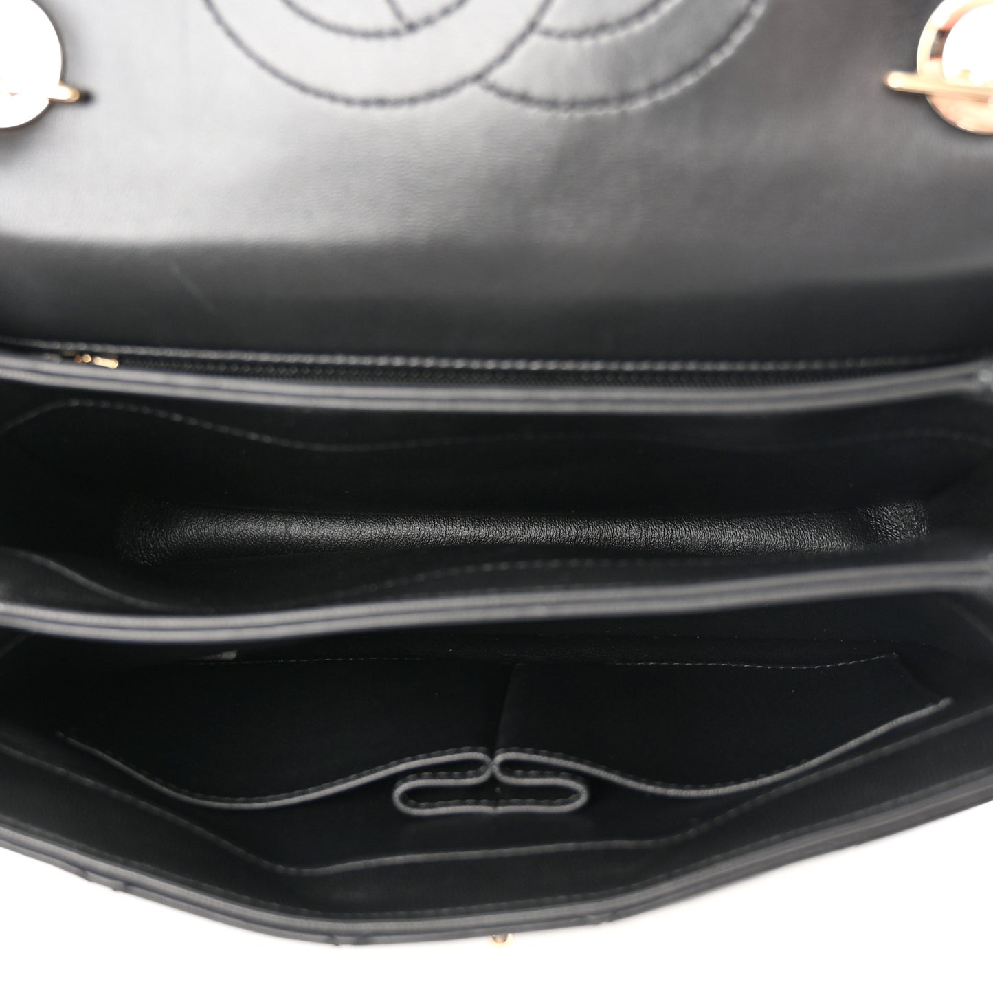 Lambskin Quilted Small Trendy CC Dual Handle Flap Bag Black