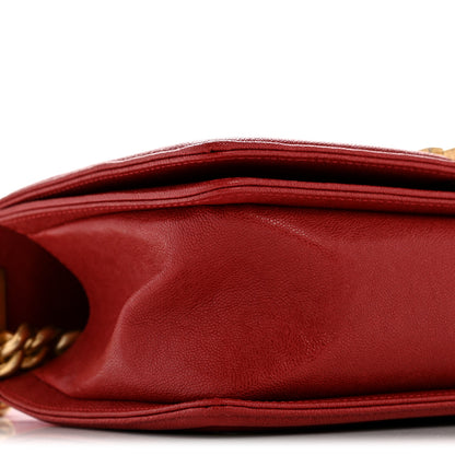 Chanel Lambskin Quilted Medium Boy Flap Red 9 of 11