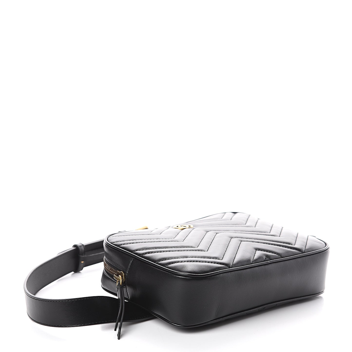 Calfskin Matelasse Mens GG Marmont Belt Bag 100 40 Black