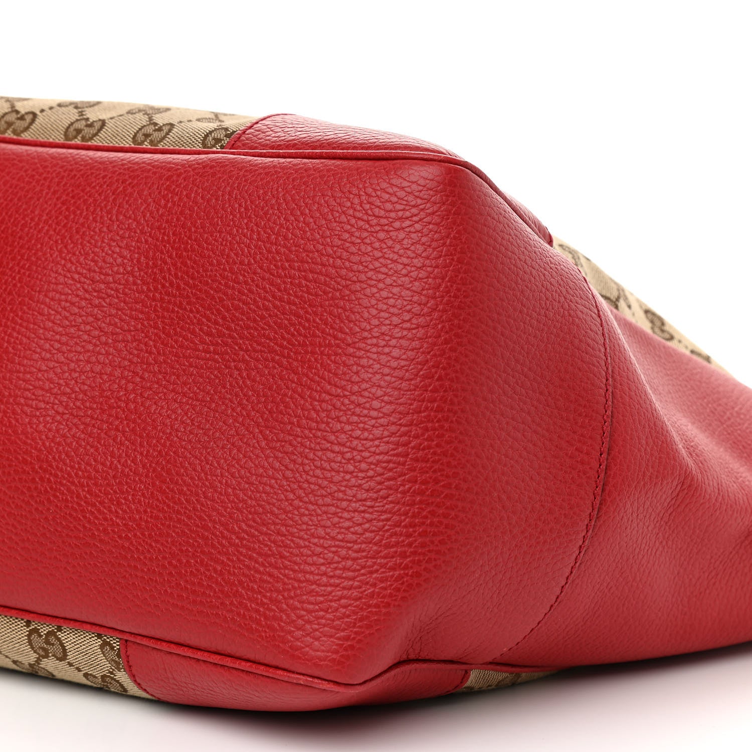 Gucci Monogram Bree Zippered Tote Beige Red 10 of 10