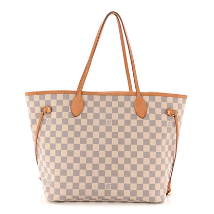Louis Vuitton Damier Azur Neo Neverfull MM Rose Ballerine 1 of 13