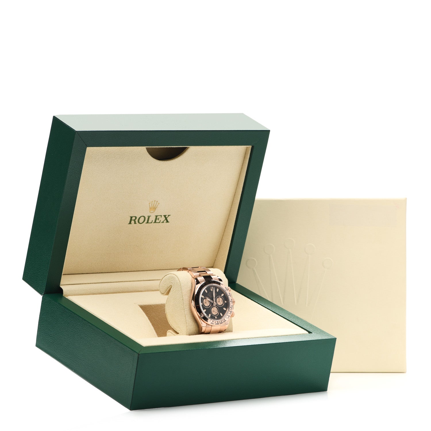 Rolex 18K Everose Gold 40mm Oyster Perpetual Cosmograph Daytona Watch Black Pink 116505 5 of 5