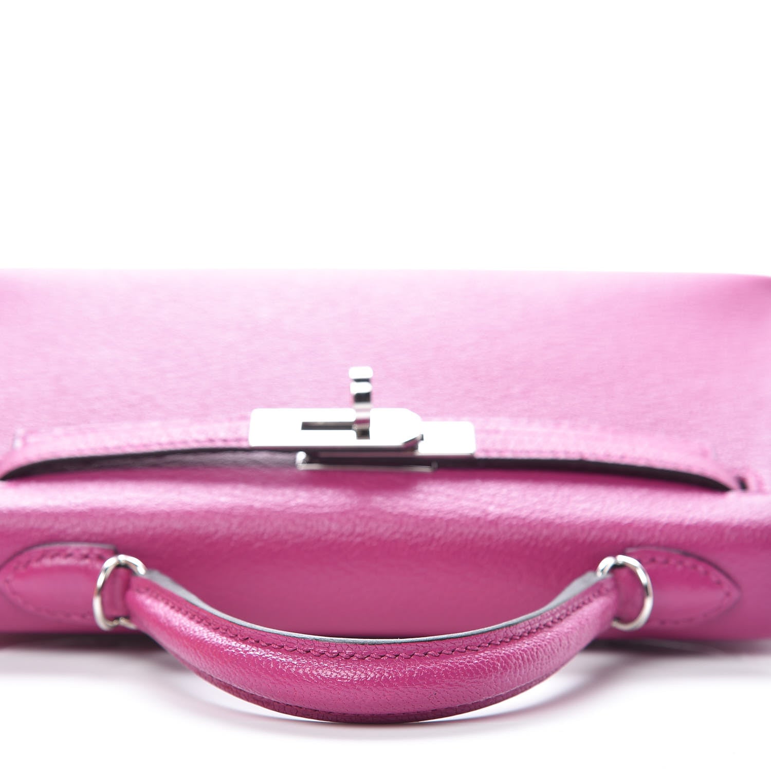 Hermes Chevre Mysore Mini Kelly Sellier 20 Rose Pourpre 12 of 28