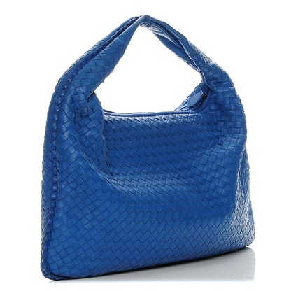 Bottega Veneta Nappa Intrecciato Large Veneta Hobo Signal Blue 2 of 6