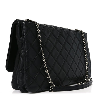 Chanel Lambskin Quilted Jumbo Chanel 3 Flap Bag Black 3 of 10