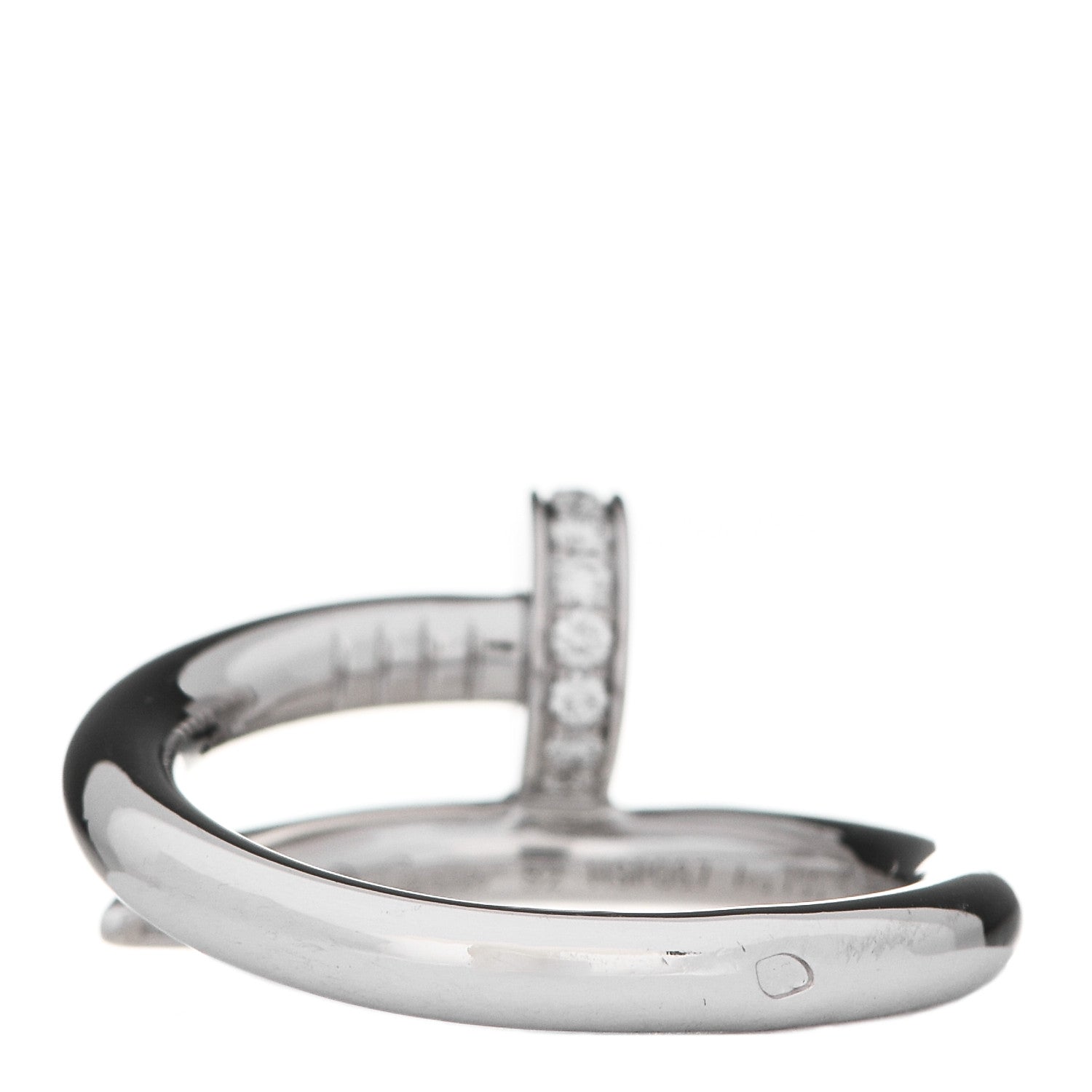 Cartier 18K White Gold Diamond Juste Un Clou Ring 52 6 3 of 6