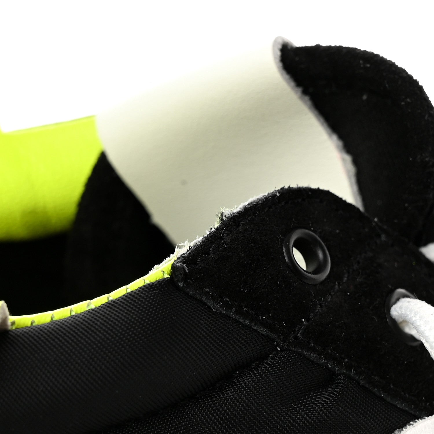 Loewe Suede Nylon Womens Flow Runner Sneakers 41 Black Neon Green 12 of 14