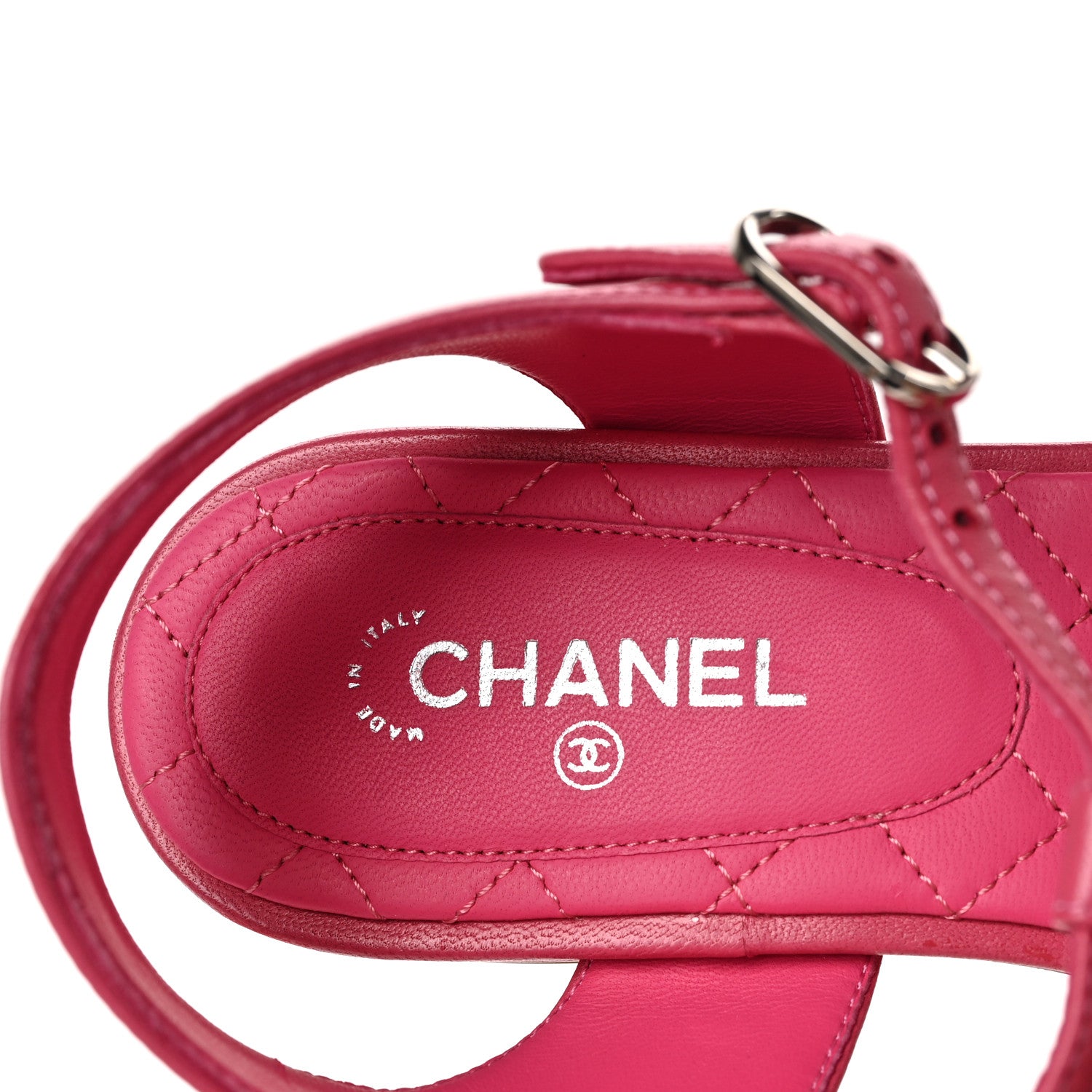 Chanel Lambskin CC Logo Thong Flat Sandals 36 Pink 7 of 9