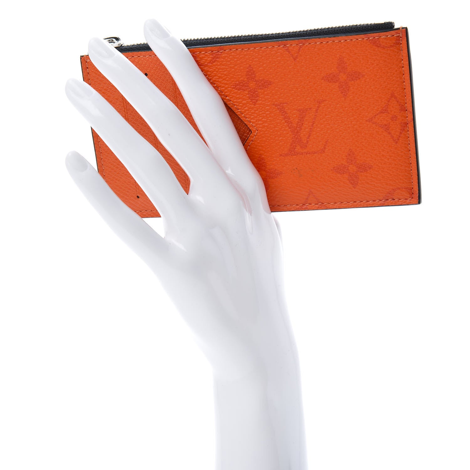 Louis Vuitton Taigarama Coin Card Holder Orange 2 of 8
