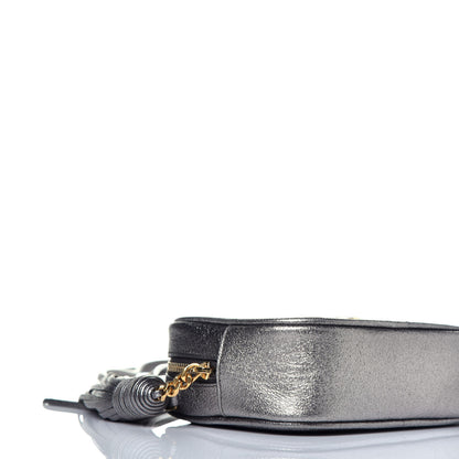 Saint Laurent Metallic Calfskin Monogram Blogger Bag Lapis 8 of 9