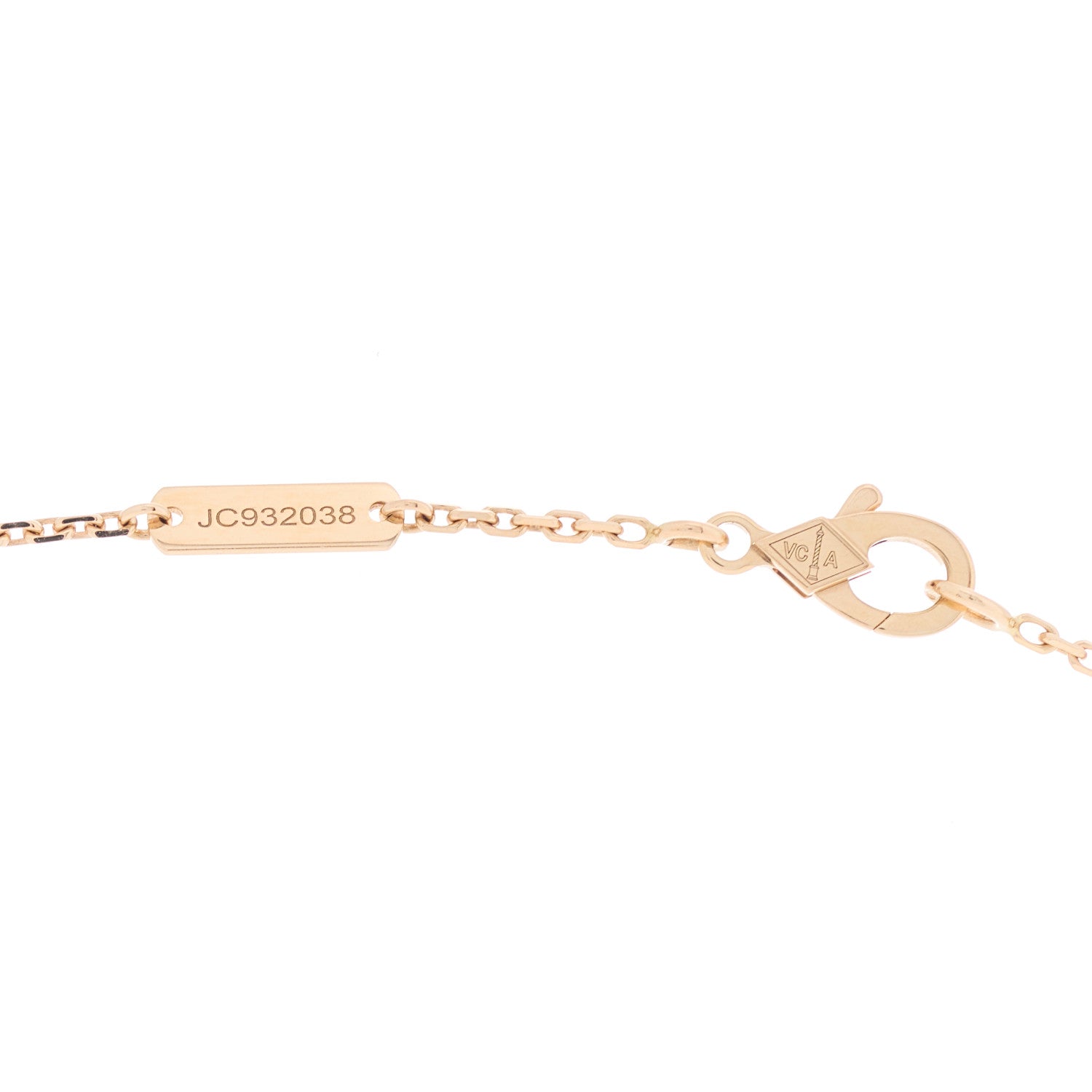 Van Cleef & Arpels 18K Rose Gold Gray Mother of Pearl Vintage Alhambra Pendant Necklace 3 of 5