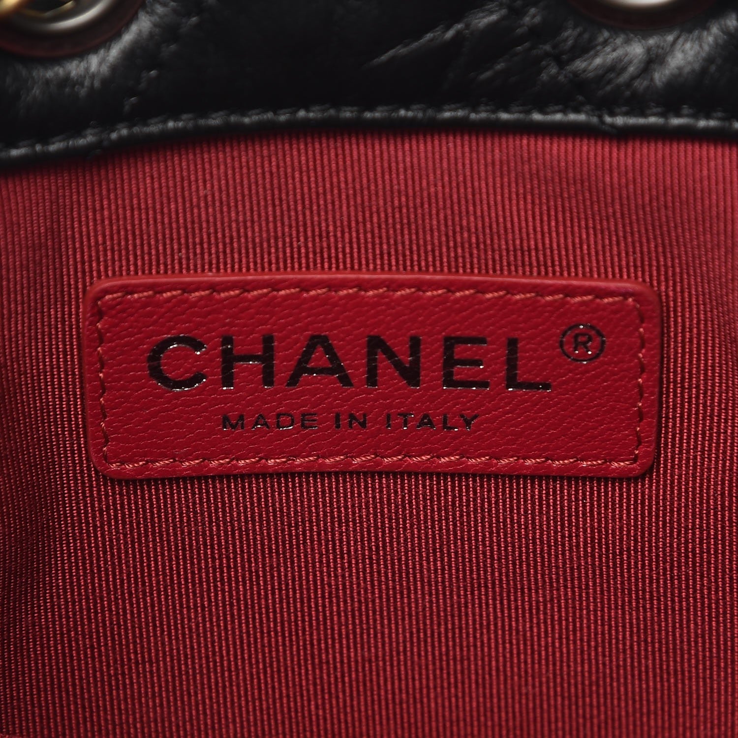 Chanel Aged Calfskin Chevron Quilted Small Gabrielle Backpack Black 6 of 7