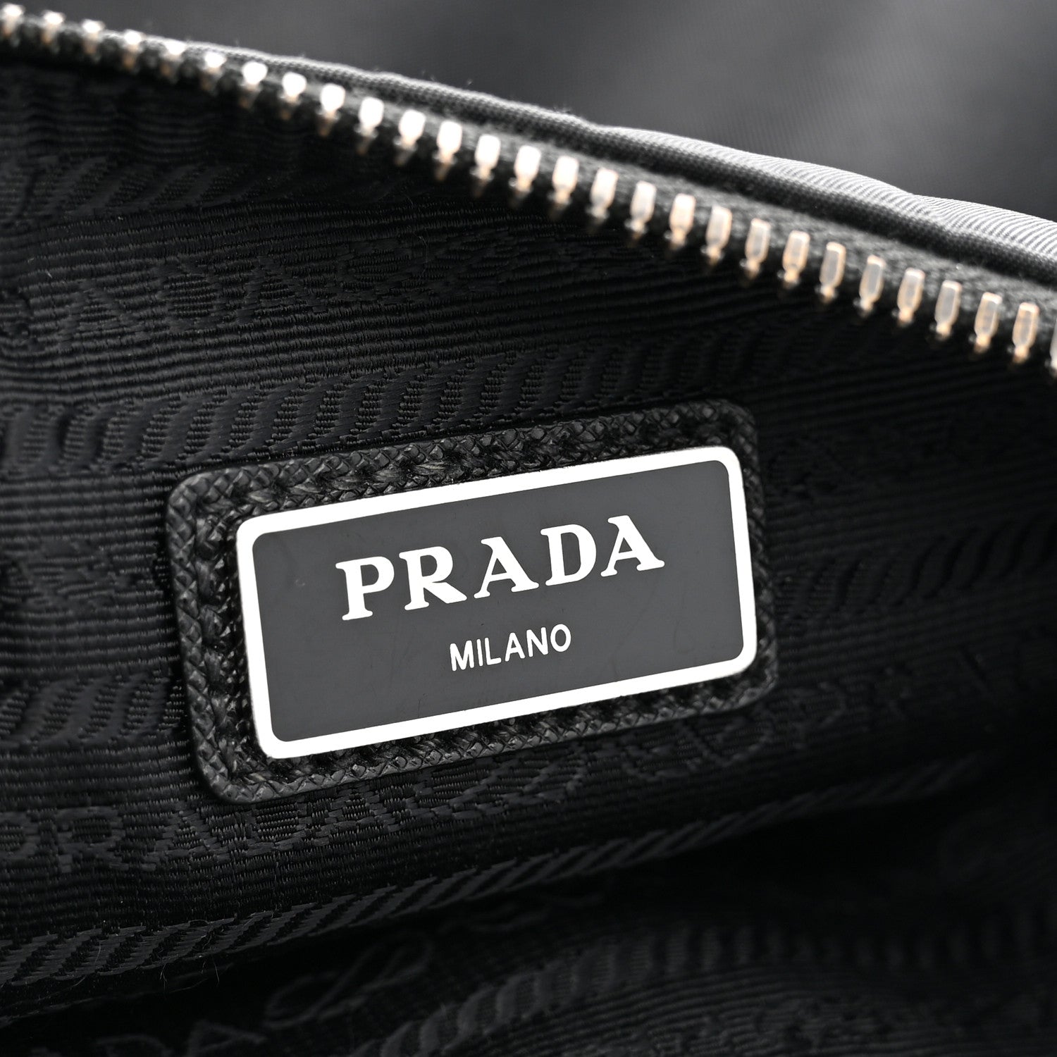 Prada Re-Nylon Saffiano Pocket Zippered Shoulder Bag Black 6 of 13