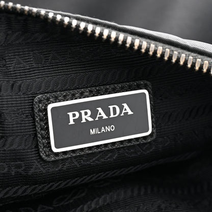 Prada Re-Nylon Saffiano Pocket Zippered Shoulder Bag Black 6 of 13