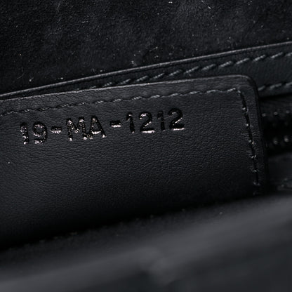 Christian Dior Ultra Matte Calfskin Saddle Bag With Strap Black 6 of 10