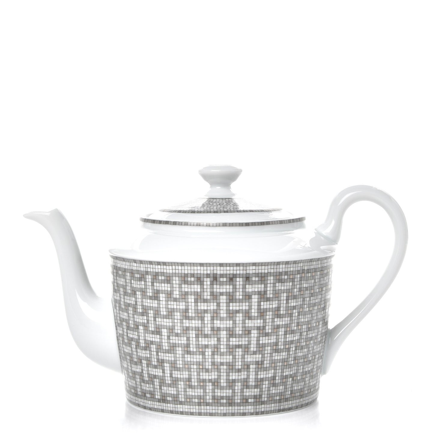Porcelain Mosaique Au 24 Platine Coffee/Tea Pot Platinum