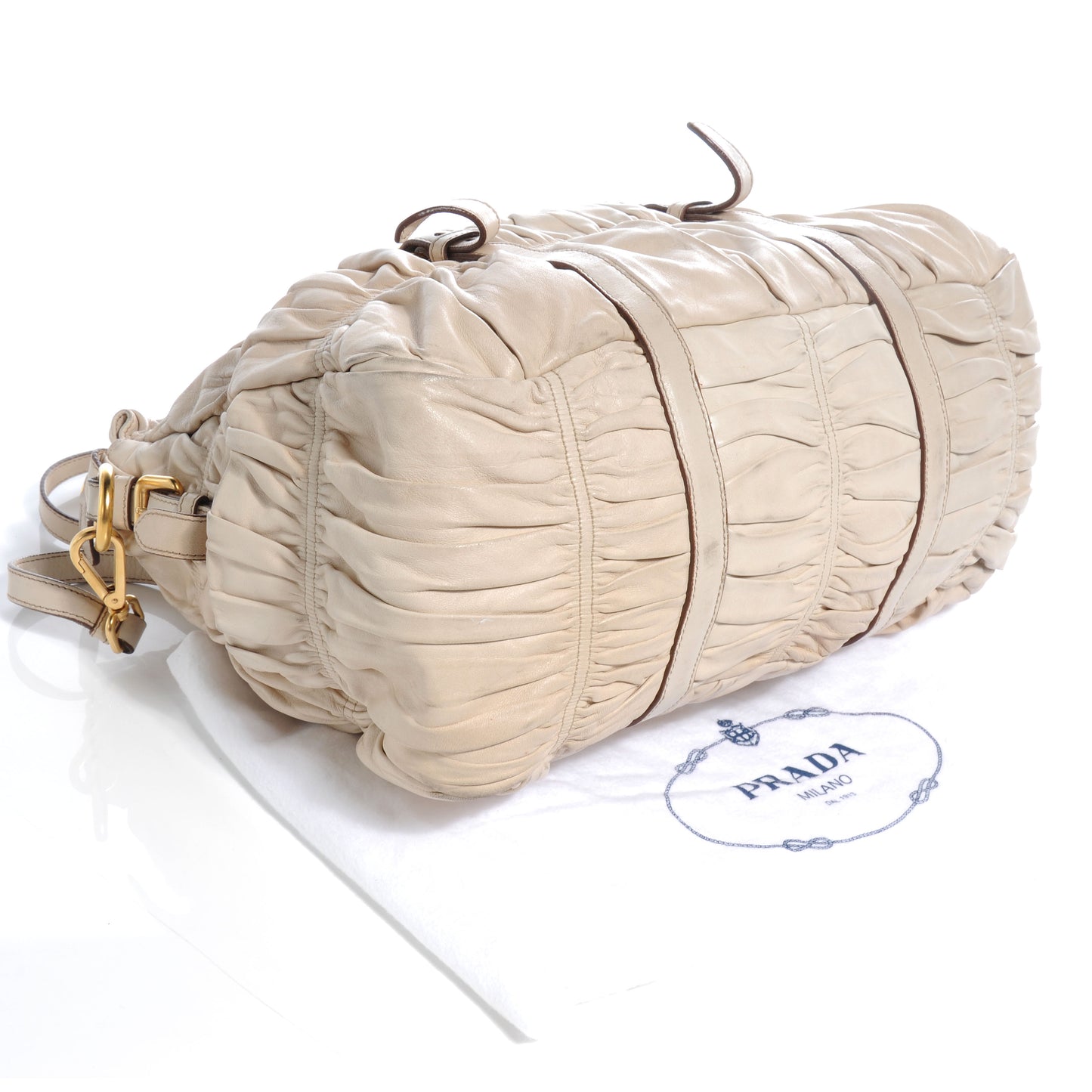 Nappa Gaufre Tote Platino