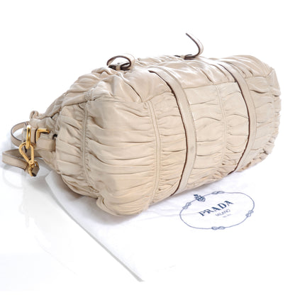 Prada Nappa Gaufre Tote Platino 4 of 9