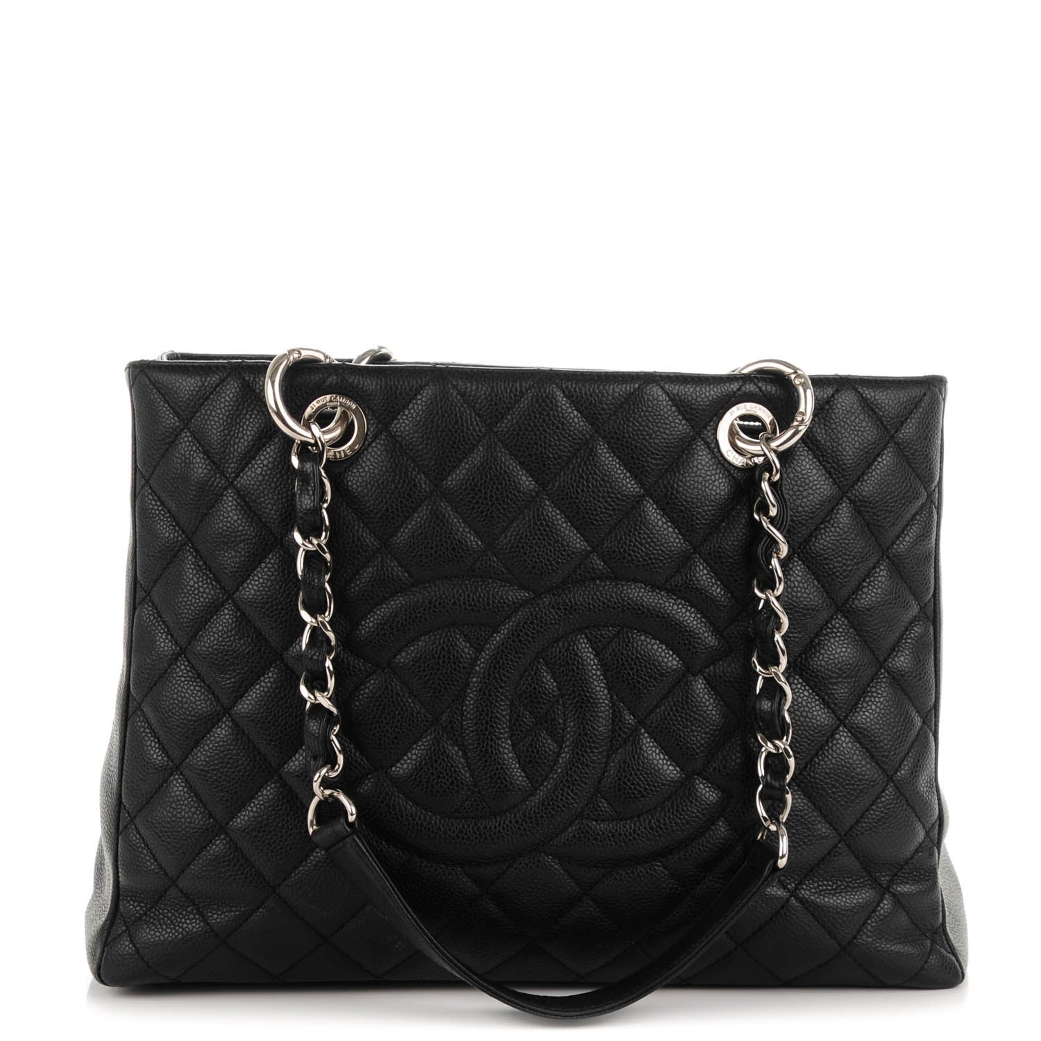 Chanel Caviar Quilted Grand Shopping Tote GST Black 1 of 7
